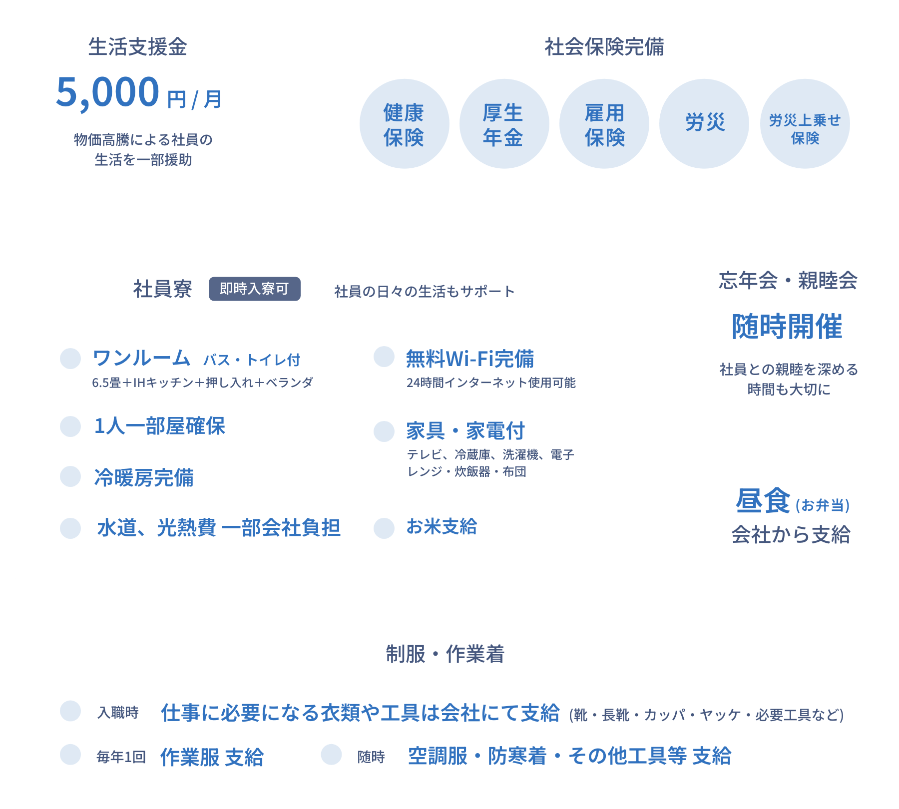 心身を支える福利厚生 画像